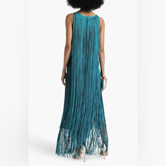 HERVÉ LÉGER Cutout fringed bandage gown - Picture 3 of 9